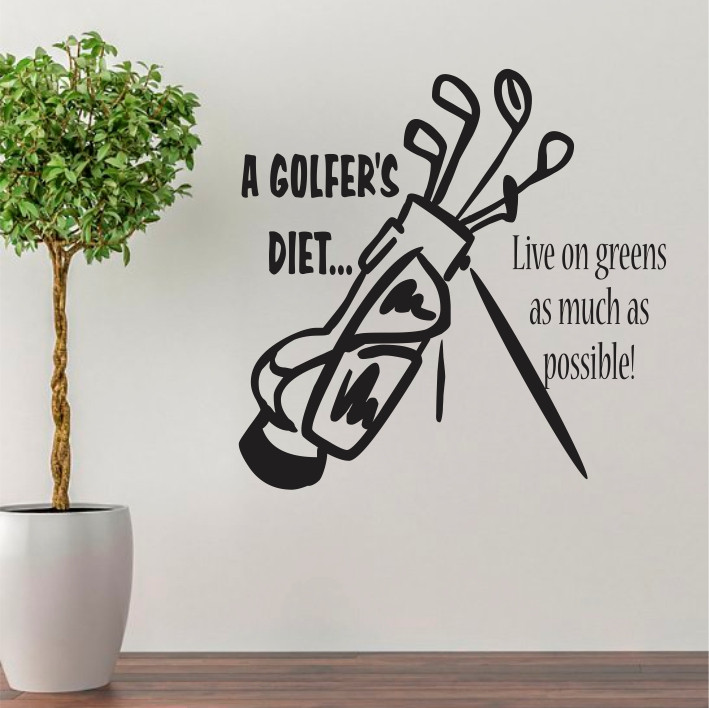 A golfer's diet ...