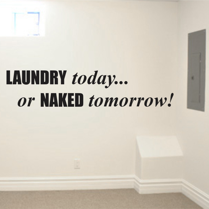 Laundry today or naked tomorrow A0287