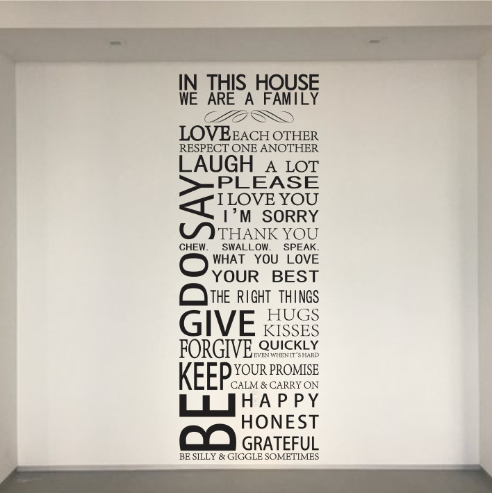 In this house we are a family A0343