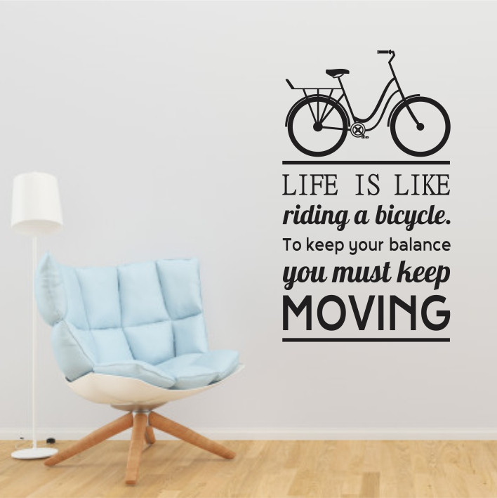 Life is like riding a bicycle A0350