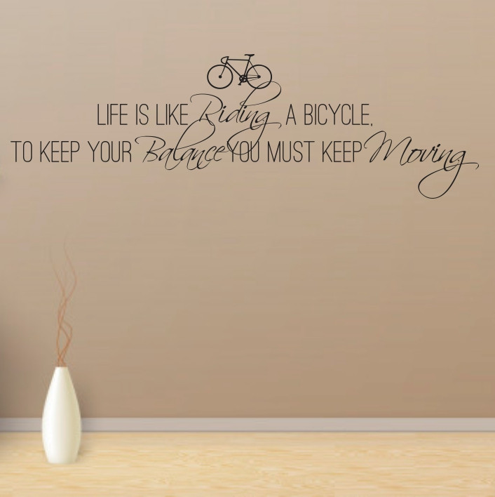 Life is like riding a bicycle A0683