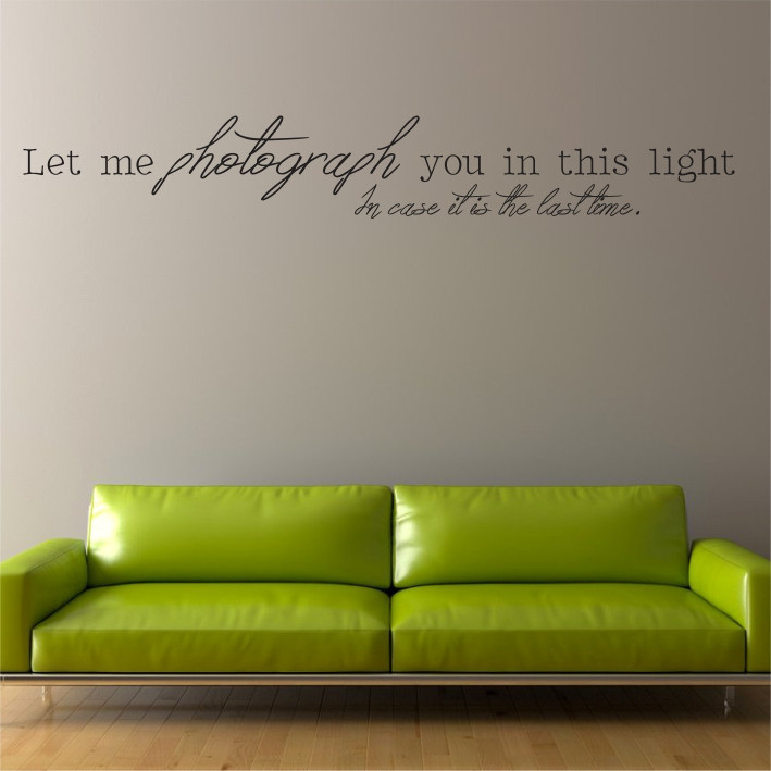 Let me photograph you in this light A0820