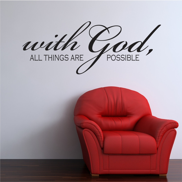 With God all things are possible