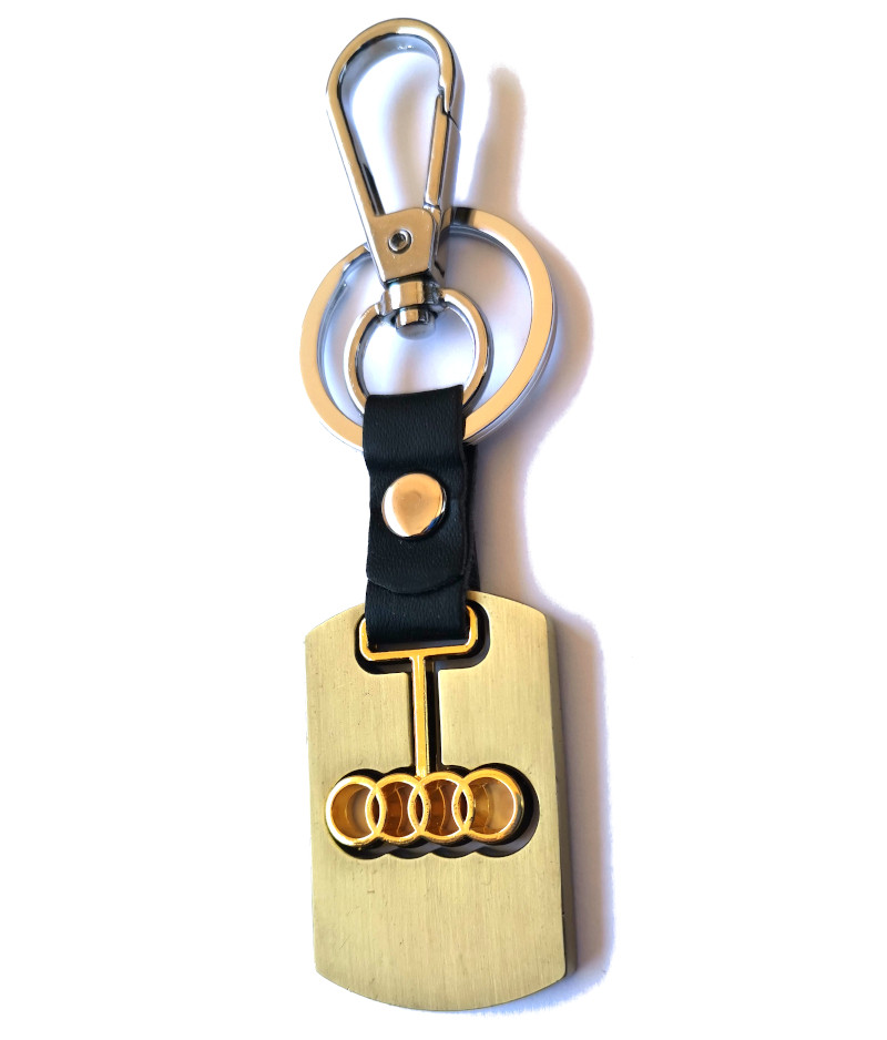 Obesek za ključe Audi - zlat