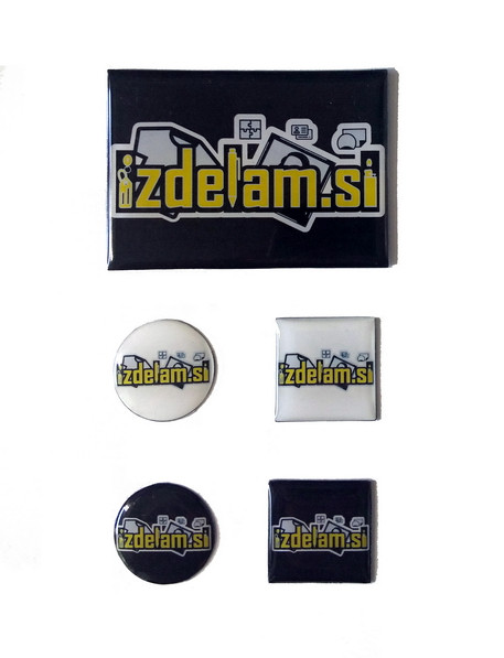 Epoksidni 3D emblem magnet z vašim motivom