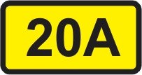 Elektro znak 20A