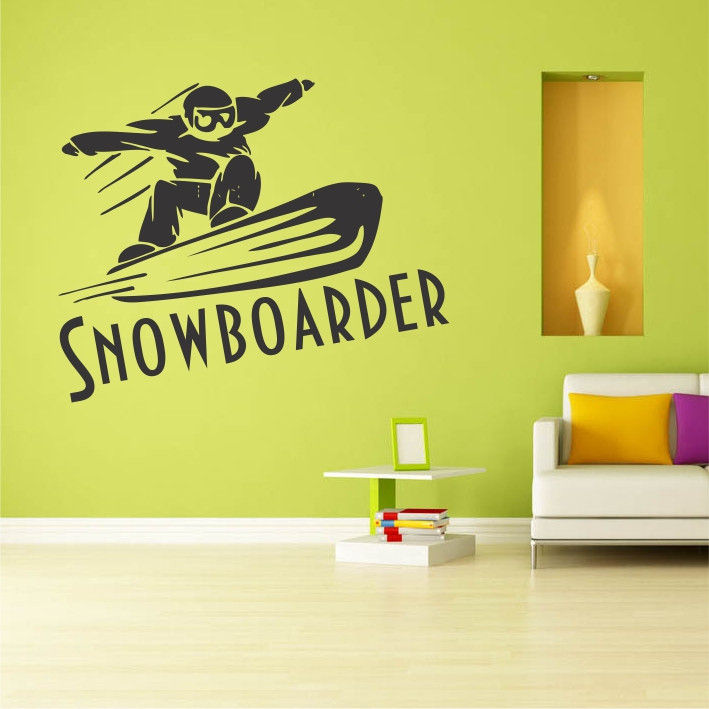 Stenska nalepka Snowboarder N0149