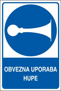 Obvezna uporaba hupe