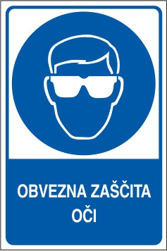 Obvezna zaščita oči