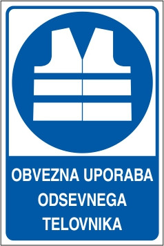 Obvezna uporaba odsevnega telovnika