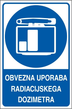 Obvezna uporaba radiacijskega dozimetra