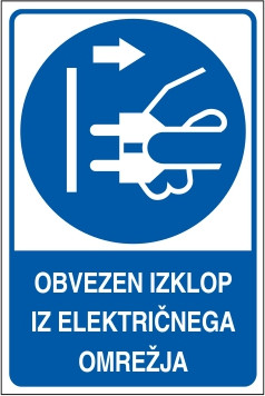 Obvezen izklop iz električnega omrežja