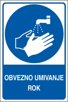 Obvezno umivanje rok