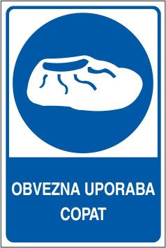 Obvezna uporaba copat