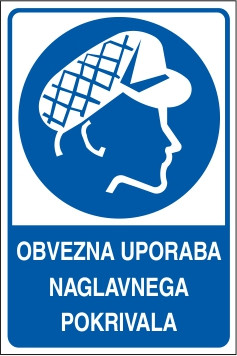 Obvezna uporaba naglavnega pokrivala