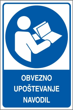 Obvezno upoštevanje navodil