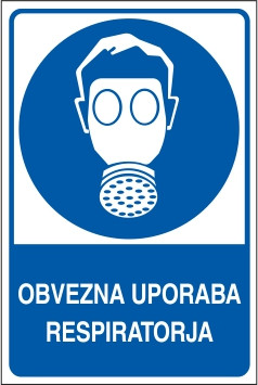 Obvezna uporaba respiratorja