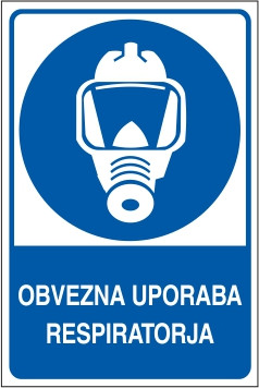 Obvezna uporaba respiratorja