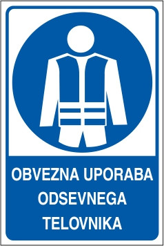 Obvezna uporaba odsevnega telovnika