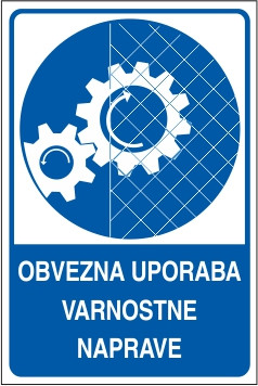 Obvezna uporaba varnostne naprave