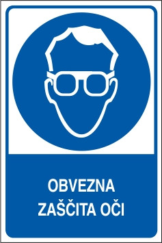 Obvezna zaščita oči