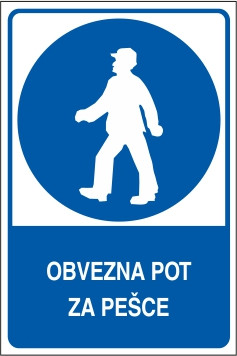 Obvezna pot za pešce