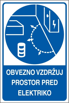 Obvezno vzdržuj prostor pred elektriko