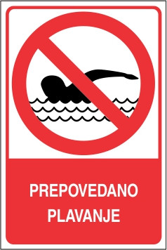 Prepovedano plavanje