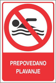 Prepovedano plavanje