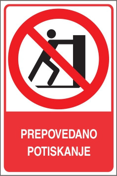 Prepovedano potiskanje