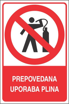 Prepovedana uporaba plina