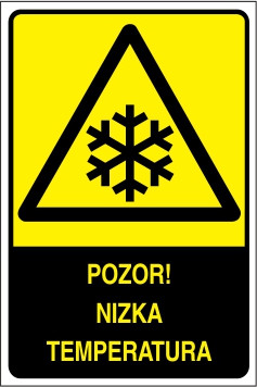 Pozor! Nizka temperatura