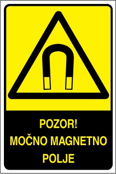 Pozor! Močno magnetno polje