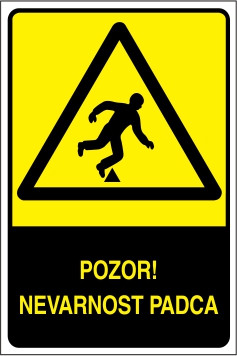 Pozor! Nevarnost padca