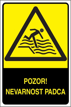 Pozor! Nevarnost padca