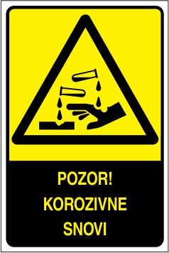 Pozor! Korozivne snovi