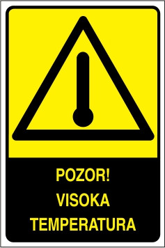 Pozor! Visoka temperatura