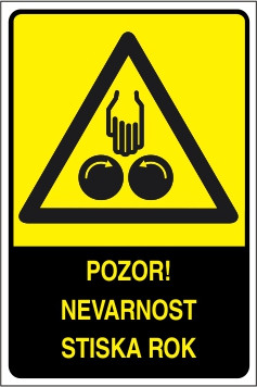 Pozor! Nevarnost stiska rok