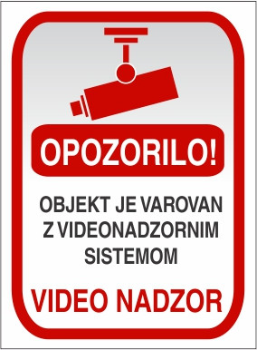 Varovano z video nadzorom