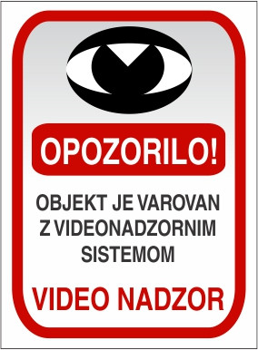 Varovano z video nadzorom