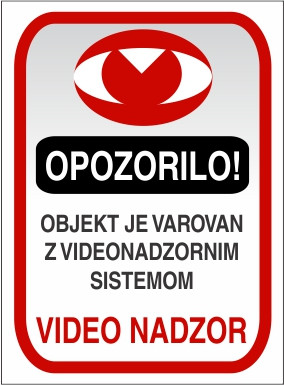 Varovano z video nadzorom