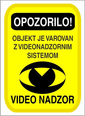 Varovano z video nadzorom