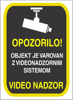 Varovano z video nadzorom