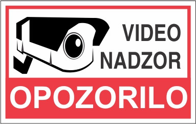 Varovano z video nadzorom