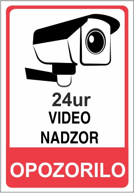 Varovano z video nadzorom