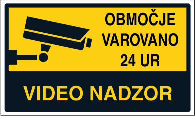 Varovano z video nadzorom