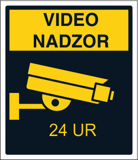 Varovano z video nadzorom