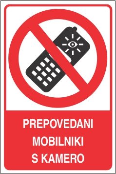 Prepovedani mobilniki s kamero