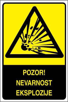 Pozor! Nevarnost eksplozije