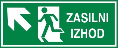 Zasilni izhod Levo gor